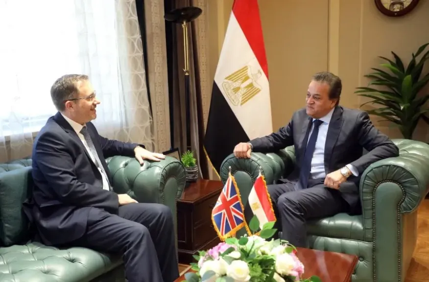 وزير الصحة يستقبل سفير المملكة المتحدة لبحث تعزيز التعاون الصحي المشترك