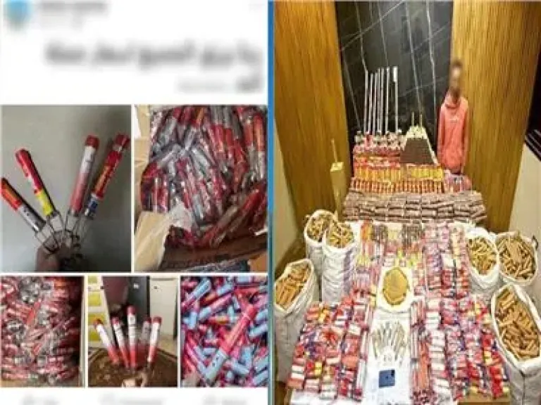 سقوط تاجر الألعاب النارية على السوشيال.. 1260 قطعة في قبضة مباحث القليوبية