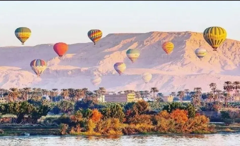 إلغاء رحلات البالون الطائر بالأقصر بسبب شدة الرياح