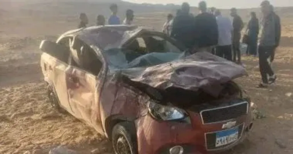 مصرع شخصين وإصابة 4 آخرين فى حادثين منفصلين بالوادى الجديد