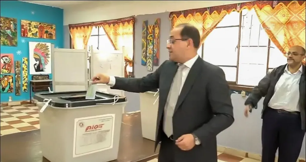 وزير المالية يدلى بصوته فى انتخابات مجلس النواب 2025