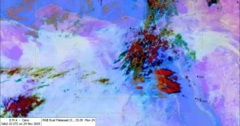 الأرصاد تحذر من سيول على الطرق بين البحر الأحمر وجنوب الصعيد