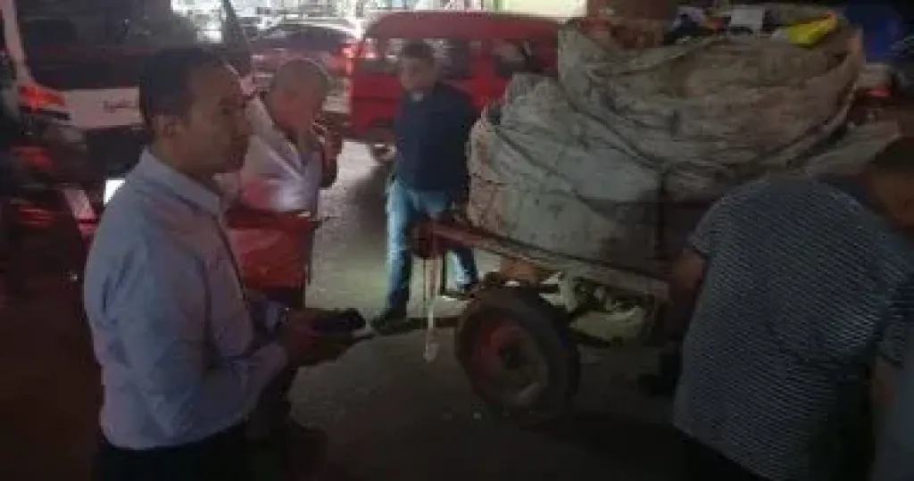 حملات فى منطقة اللبينى فيصل والهرم لمواجهة مخالفات فرز القمامة