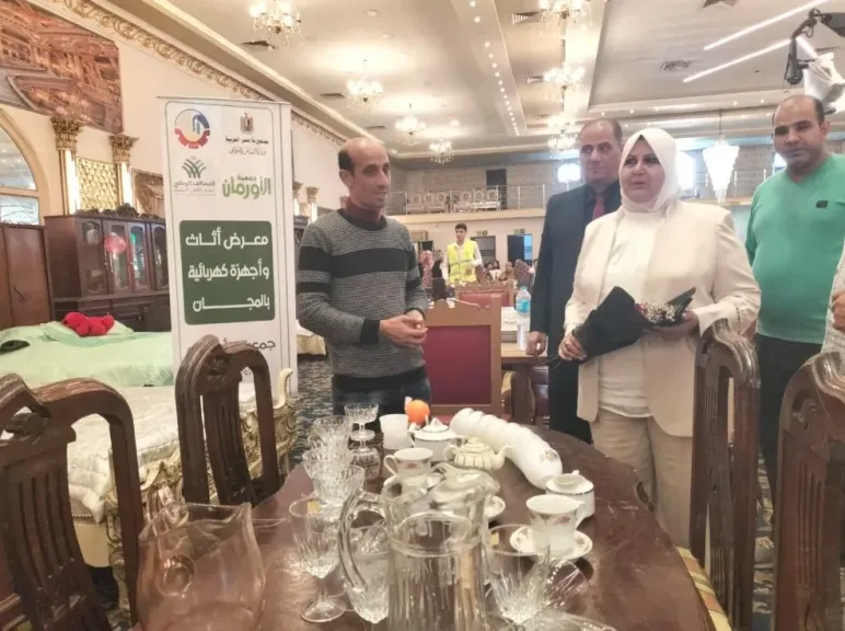 معرض أثاث مجاني لدعم 75 أسرة من الأولى بالرعاية بقرى الدلنجات