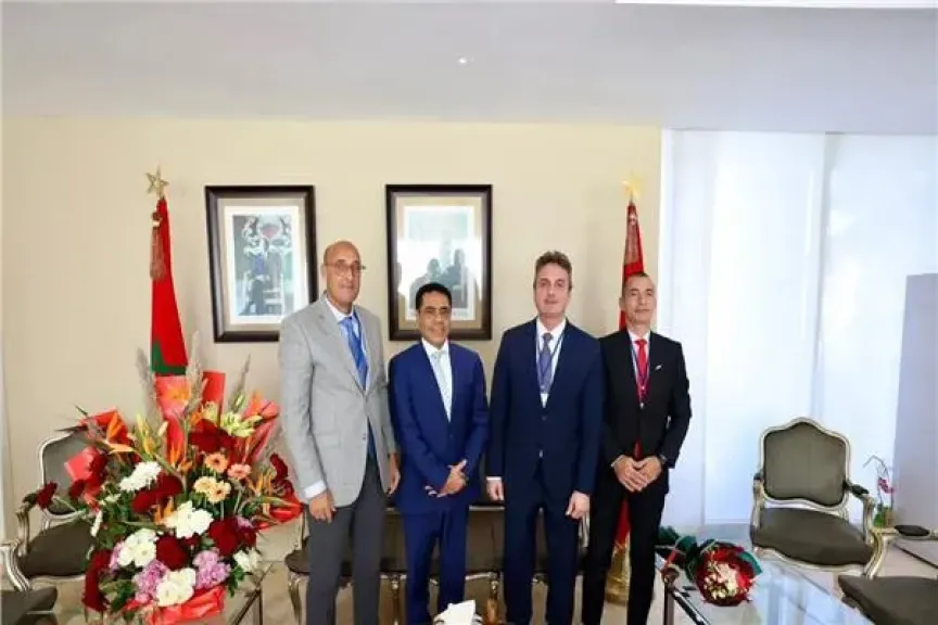 وفد السفارة المصرية يستقبل بعثة الأهلي في المغرب
