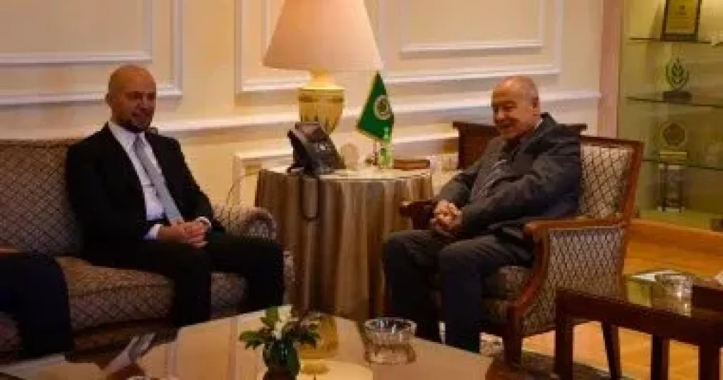 أبو الغيط يستقبل وزير الدولة للاتصال فى ليبيا لبحث تطورات المشهد الليبي