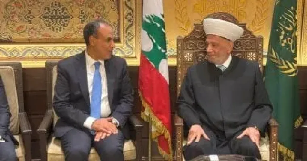 وزير الخارجية يلتقى مفتى الجمهورية اللبنانية