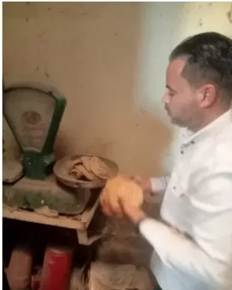 تحرير عدة محاضر متنوعة للمخابز البلدية  بسمسطا ببني سويف