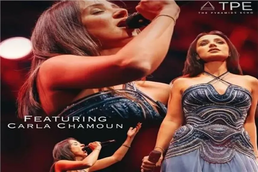 كارلا شمعون تتألق في ”ليلة من هوليوود” تحت سفح الأهرامات