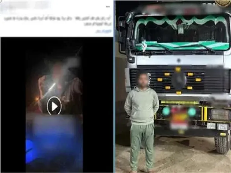 كاميرا تفضح وتهديد يشعل الموقف.. تفاصيل ضبط سائق نقل متهور على الدائري