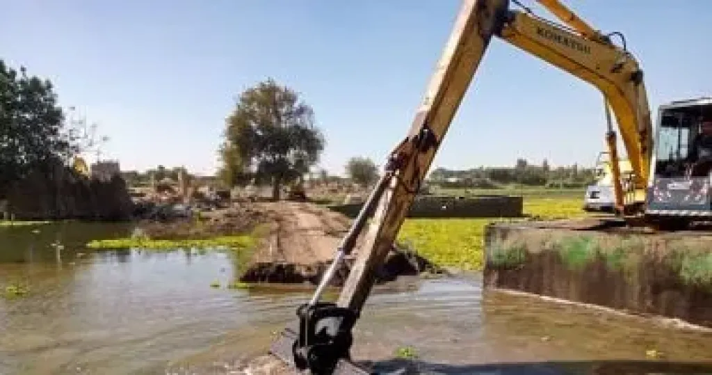 وزارة الرى: إزالة ردم فى نهر النيل بالمنوفية بطول 500 متر