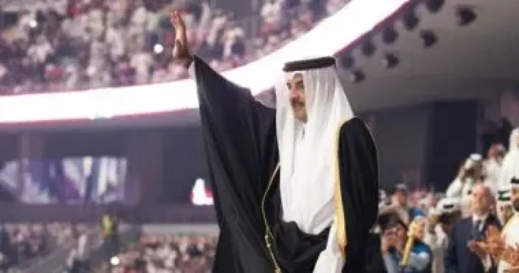 أمير قطر يهنئ منتخب فلسطين بالفوز على العنابي في بطولة كأس العرب