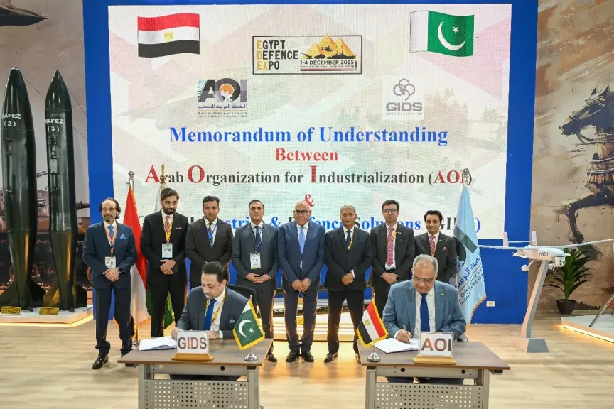 الهيئة العربية للتصنيع توقع مذكرة للتفاهم مع كبري الشركات الباكستانية .. صور
