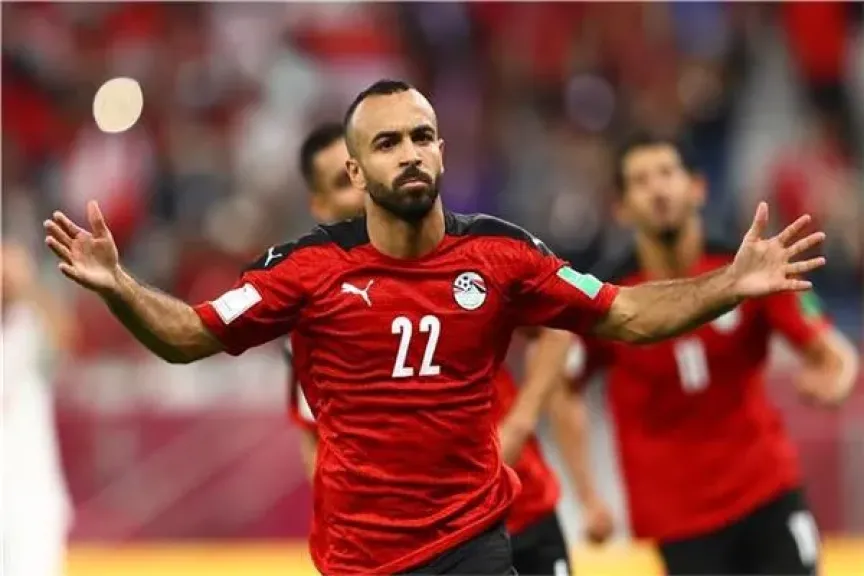 أفشة أفضل لاعب في مباراة مصر والكويت بكأس العرب