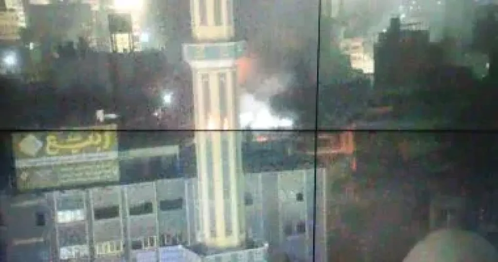 محافظ الدقهلية يتابع أعمال السيطرة على حريق فى سوق الخواجات بالمنصورة