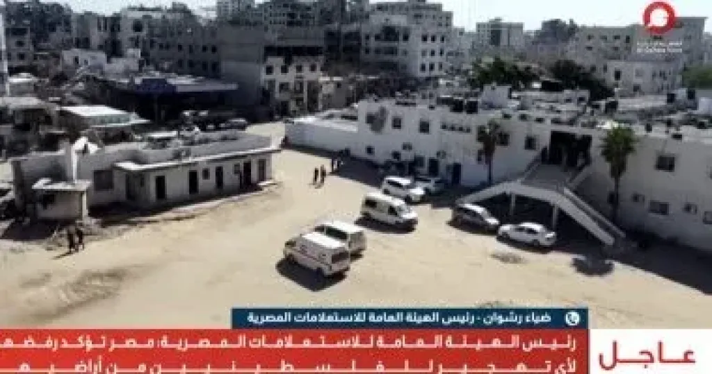 ضياء رشوان: أى شيء مخالف للتمسك بحق البقاء فى غزة يعتبر «جريمة حرب»