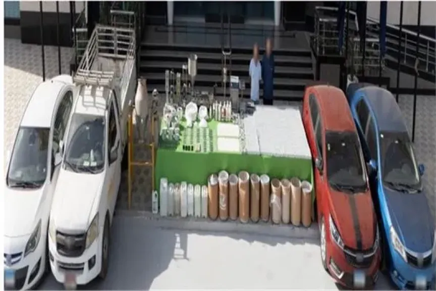 مداهمة مصنع لتدوير الأقراص المخدرة ومصادرة مضبوطات بـ 75 مليون جنيه