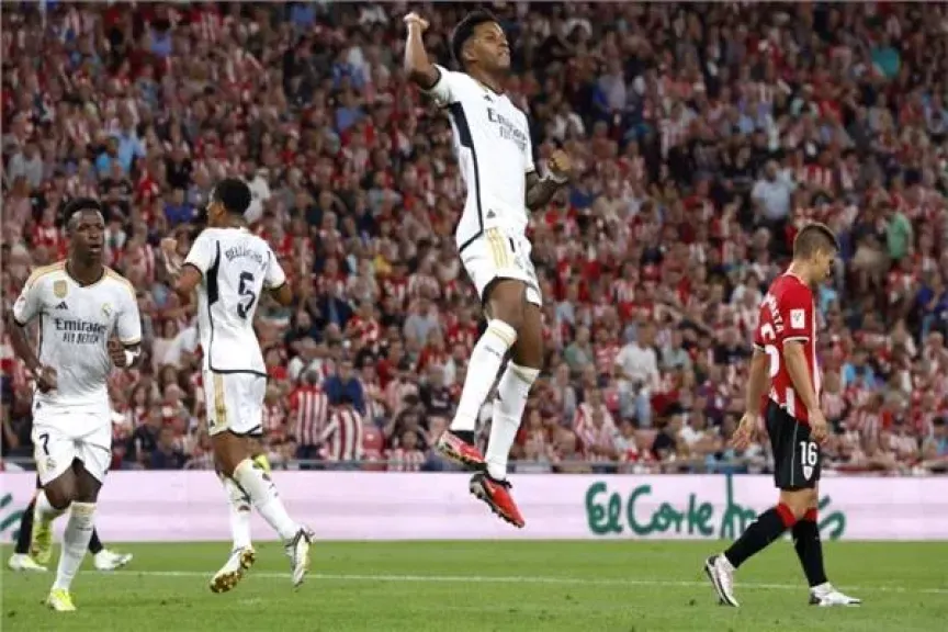انطلاق مباراة ريال مدريد أمام بلباو في الدوري الإسباني
