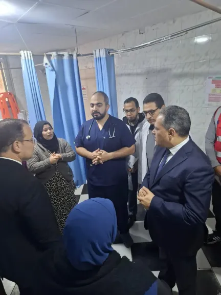 محافظ الشرقية يُفاجئ مستشفى منيا القمح والتحقيق مع مديره