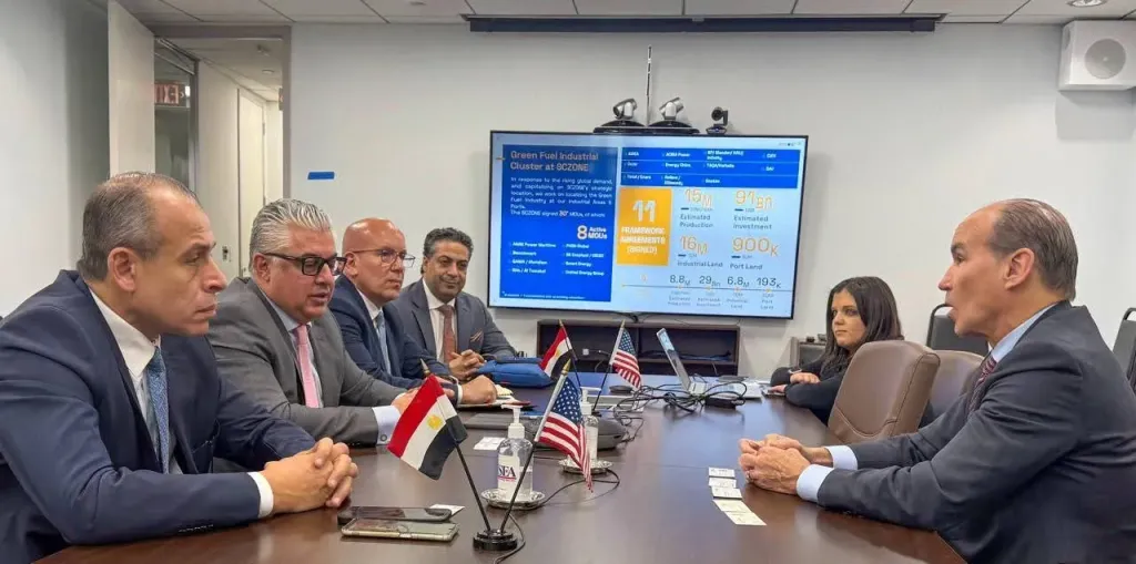 رئيس اقتصادية قناة السويس يعقد سلسلة لقاءات مع قيادات شركات التكنولوجيا والطاقة والبنية التحتية الأمريكية لجذب الاستثمارات