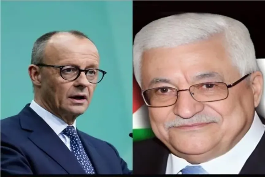 الرئيس الفلسطيني يتلقى اتصالا هاتفيا من المستشار الألماني