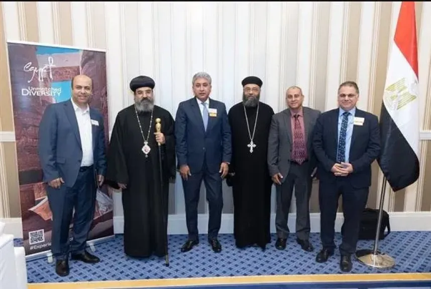 وزير السياحة يلتقي الأسقف العام للكنيسة القبطية الأرثوذكسية بأمريكا الشمالية