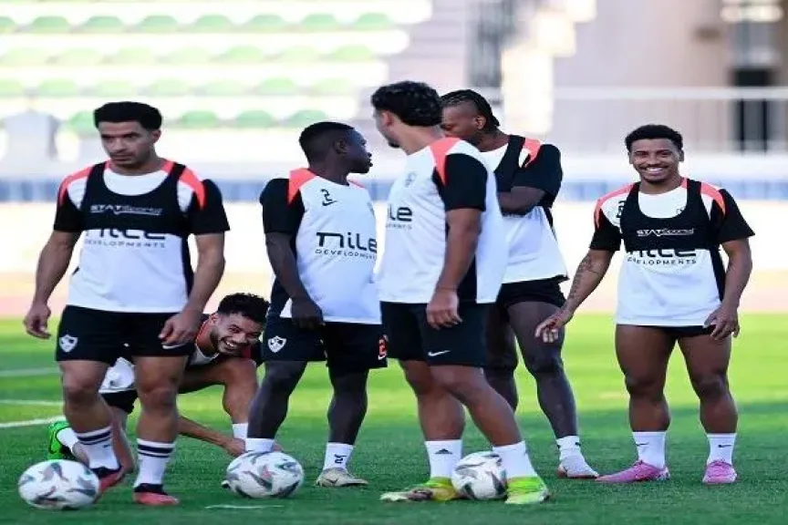 تخفيف الحمل البدني للاعبي الزمالك قبل مباراة كهرباء الإسماعيلية