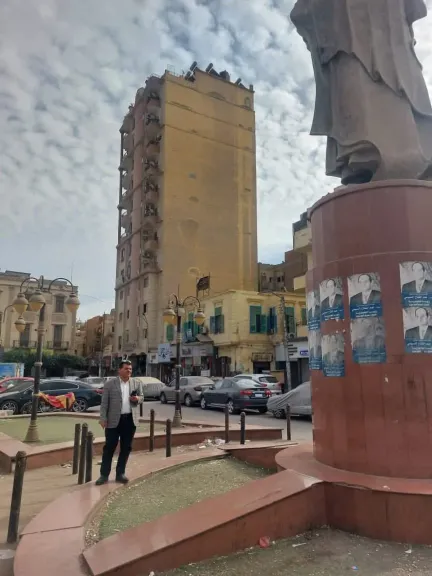 تنفيذ حملة مكثفة  لتيسير الحركة المرورية والحفاظ على المظهر الحضاري لميدان الإمام البوصيري ببنى سويف