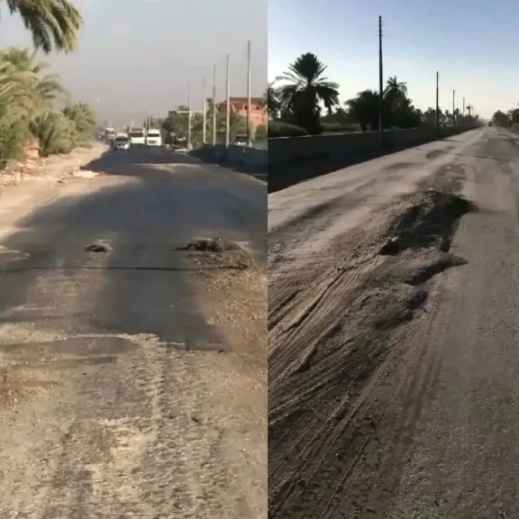 طريق بني سويف  الفيوم يبتلع الأرواح منذ أربع سنوات