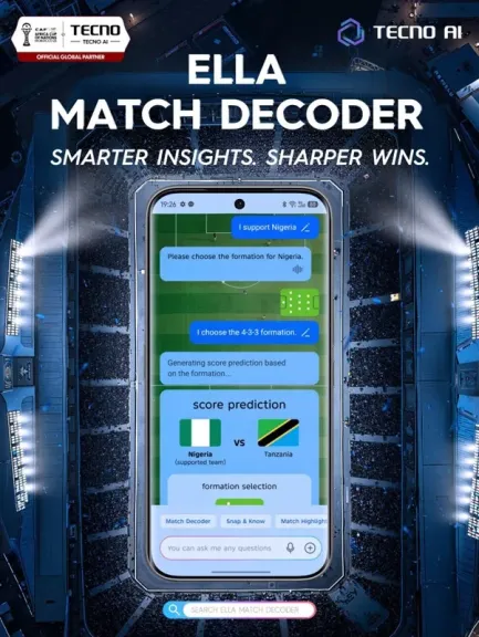TECNO تطلق خصائص مدعومة بالذكاء الاصطناعي مخصصة لـبطولة كأس الأمم الإفريقية AFCON 2025 لترسم عصراً جديداً لمتابعة المباريات عبر الهاتف المحمول