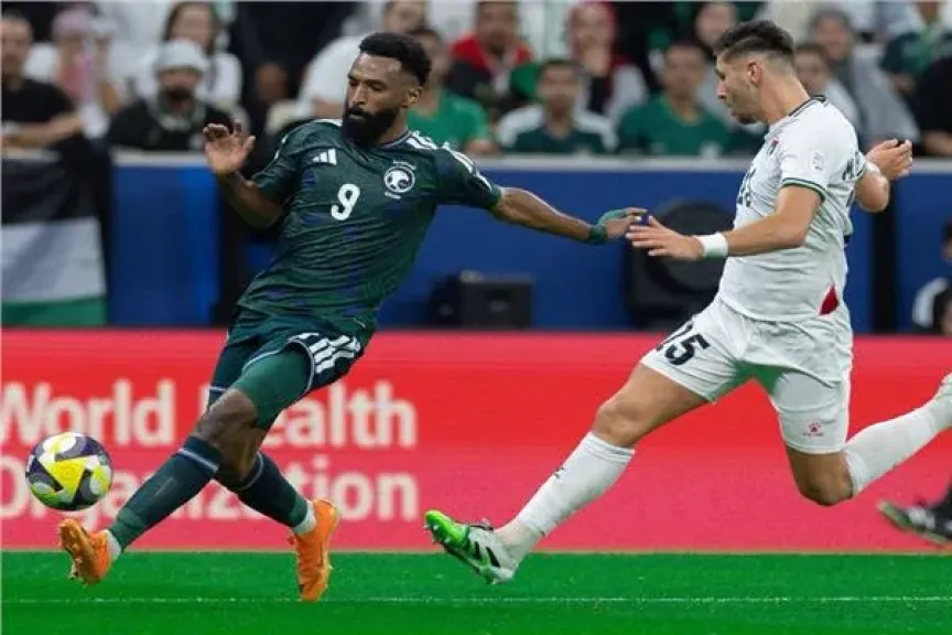 كأس العرب| تعادل سلبي بين فلسطين والسعودية في الشوط الأول
