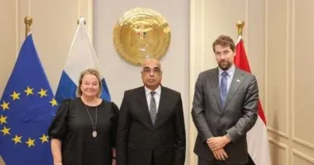 وزير العدل يستقبل مديرة مركز سيادة القانون بجمهورية فنلندا