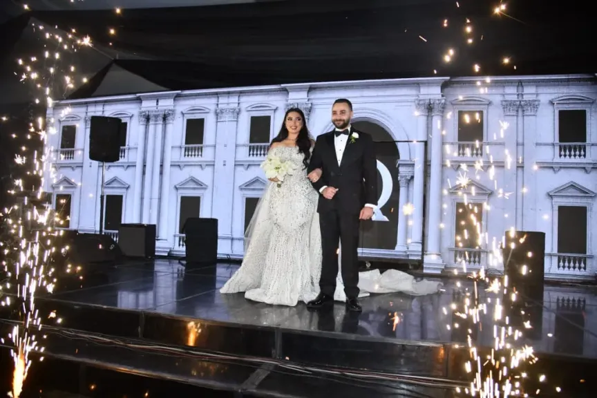 مجدي فرحات يحتفل بزفاف نجله أمين بحضور المنتج صلاح شعبان