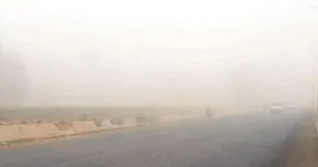 مركز المناخ: شبورة مائية كثيفة تؤثر على الرؤية الأفقية بالطرق الزراعية