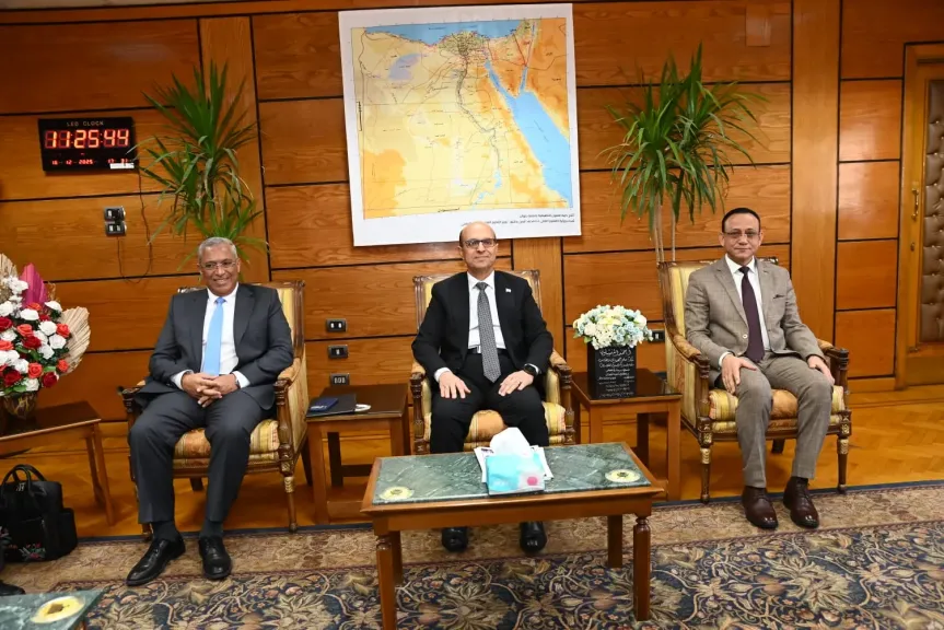 المنشاوي يستقبل الرئيس التنفيذي لهيئة تمويل العلوم والتكنولوجيا والابتكار