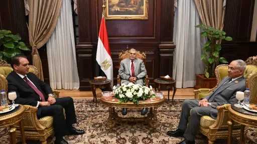 رئيس مجلس الشيوخ يستقبل المستشار علاء الدين فؤاد ونائب رئيس محكمة النقض|صور