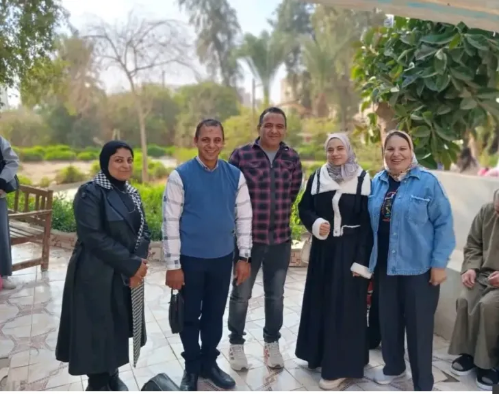 كلية علوم الارض  بجامعة بني سويف تنظم زيارة  لدار الخير والبركة للمسنين|صور