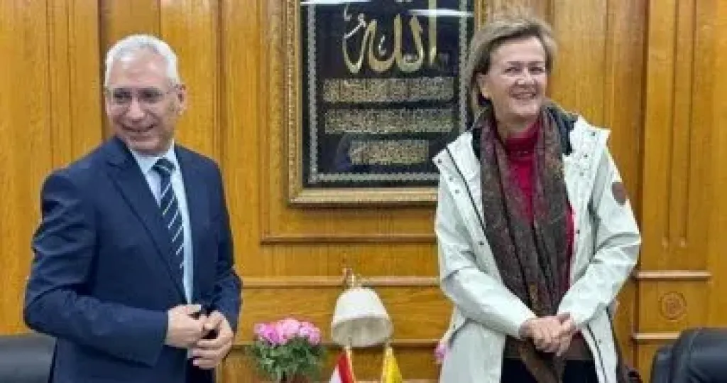 رئيسة بعثة الاتحاد الأوروبى تزور جامعة المنيا وتؤكد دعم التعاون فى التعليم