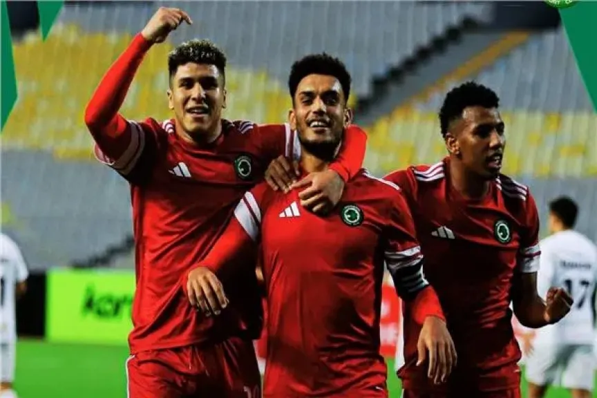 مودرن سبورت يتقدم على البنك الأهلي في الشوط الأول