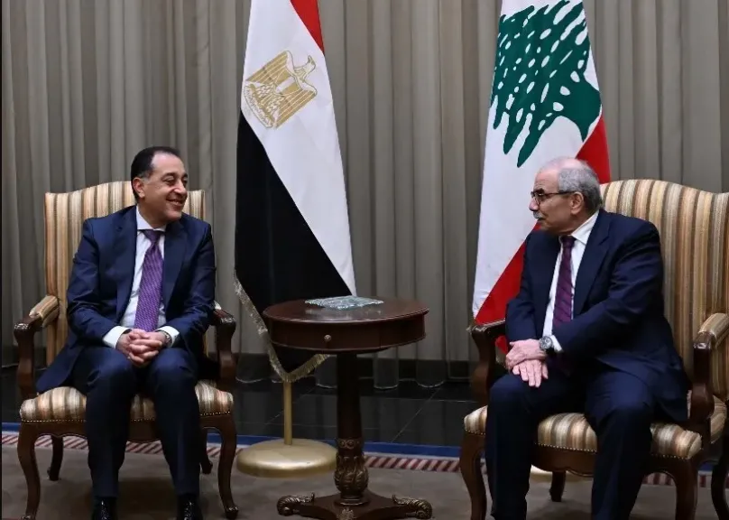 رئيس الوزراء اللبناني يستقبل الدكتور مصطفى مدبولي بمطار رفيق الحريري الدولي |صور