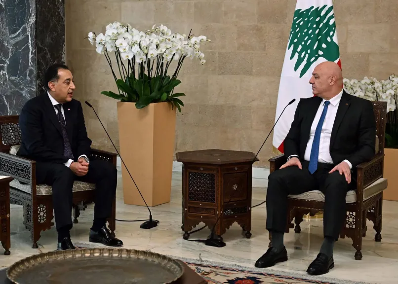 الرئيس اللبناني يعرب عن تقديره لحرص الرئيس السيسي على أمن واستقرار لبنان
