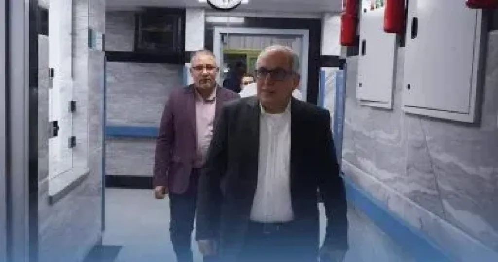 رئيس هيئة التأمين الصحى فى زيارة تفقدية لمبنى الطوارئ الجديد بمستشفى 6 أكتوبر