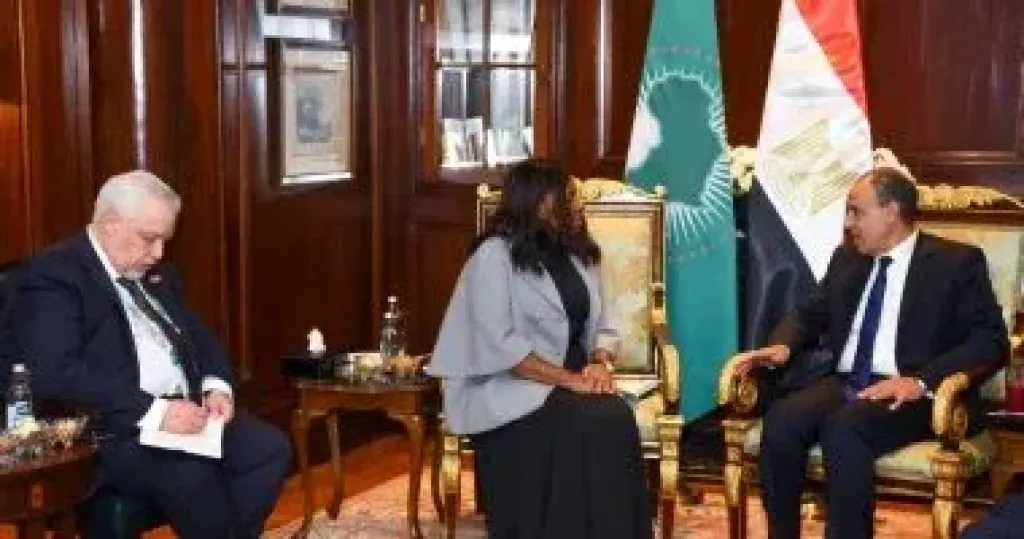 وزير الخارجية يلتقى مفوضة الاتحاد الأفريقى للتنمية الاقتصادية والتجارة