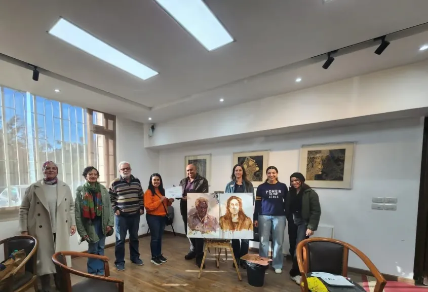 ورشة فن البورتيريه بملتقى تفانين الدولي «حلوة يا بلدي» بالمجلس الأعلى للثقافة