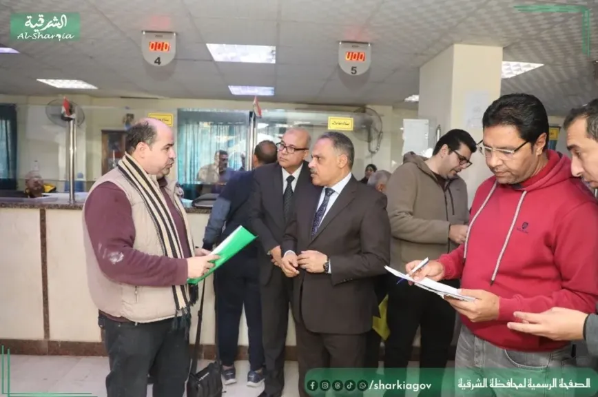 محافظ الشرقية يتابع سير إجراءات العمل بالمركز التكنولوجي ببلبيس