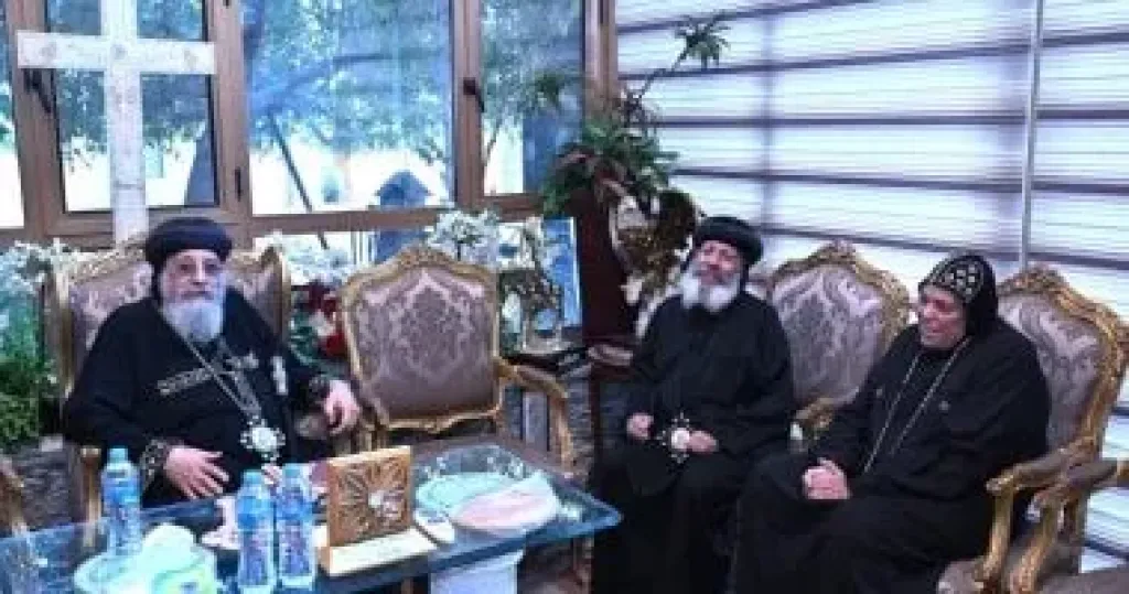 البابا تواضروس الثاني يستقبل الأنبا باخوميوس لبحث شؤون دير القديس مكاريوس السكندري
