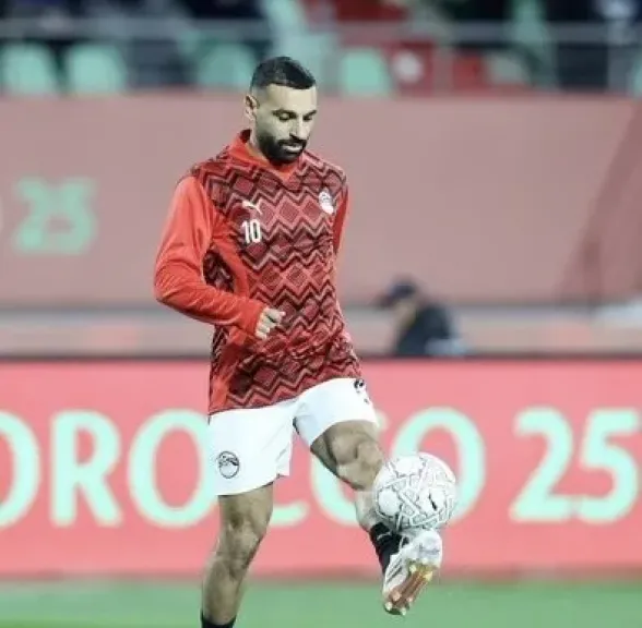 محمد صلاح يحفز لاعبي منتخب مصر قبل مواجهة جنوب إفريقيا