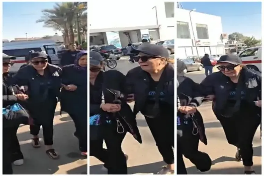 شقيقة طارق الأمير تنهار بعد وصول جثمانه لصلاة الجنازة