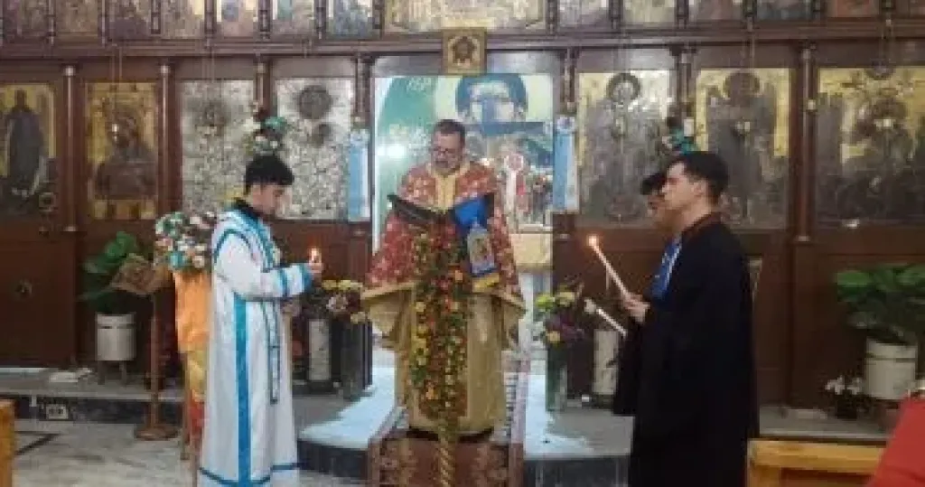 كنيسة الروم الأرثوذكس بدمياط تستقبل قداس عيد الميلاد