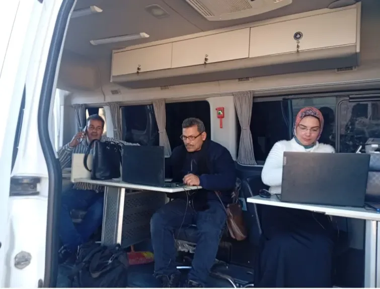 تشغيل سيارة المركز التكنولوجي المتنقل بقرية البسلقون بمركز كفر الدوار|صور
